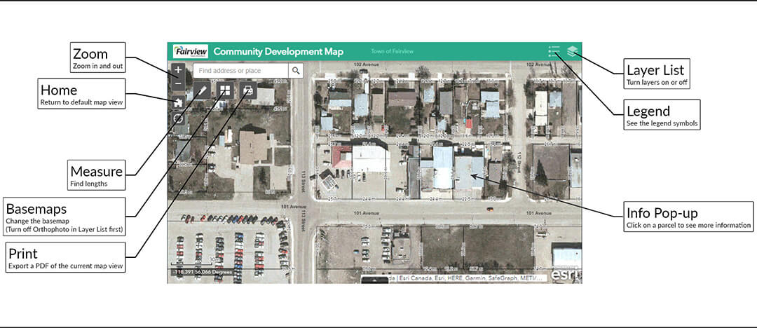 Fairview Development Map