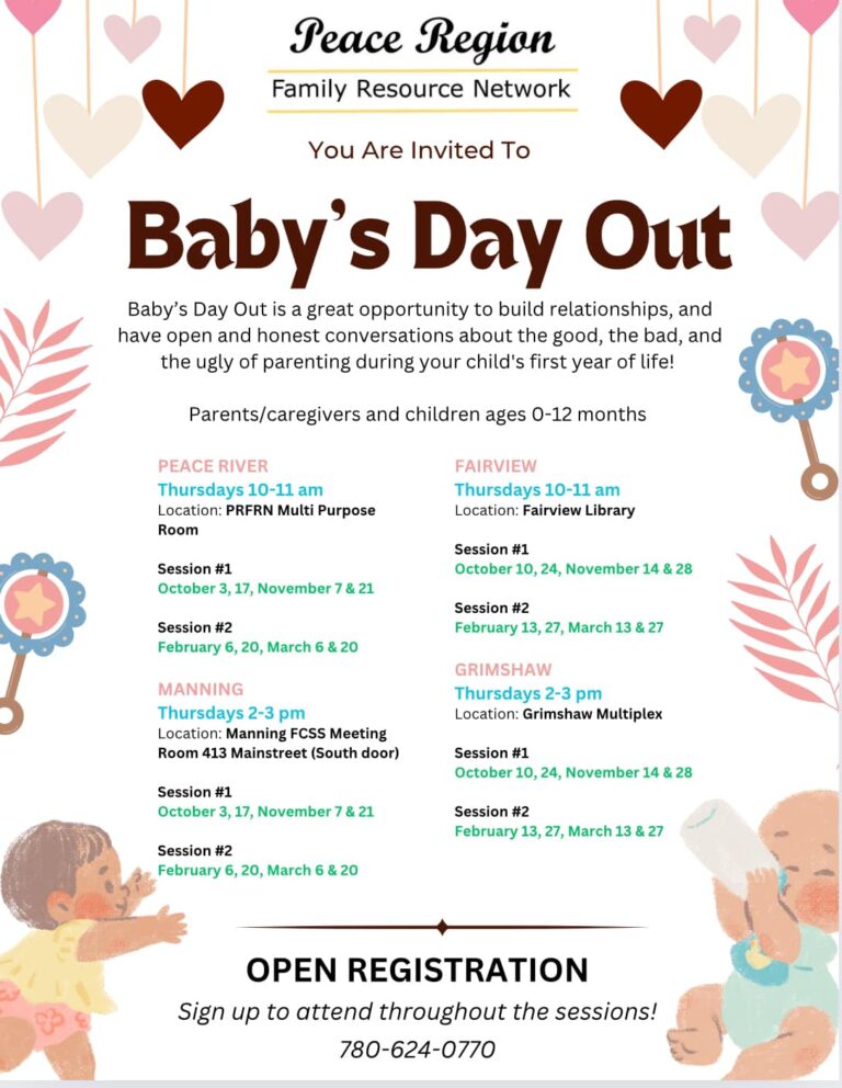 Baby's Day Out Town of Fairview, Alberta