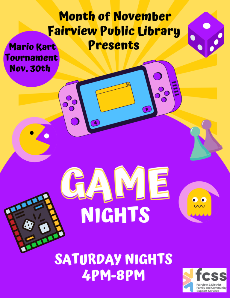 Game Night Town of Fairview, Alberta